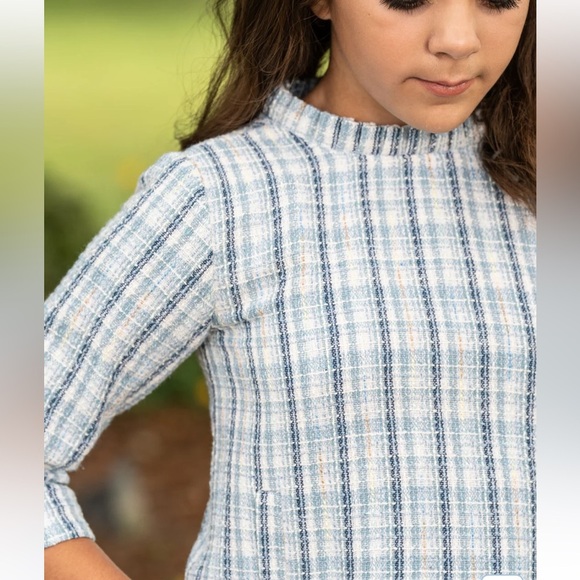 The Oaks Kate Blue Tweed Dress Size 10 - Picture 2 of 13